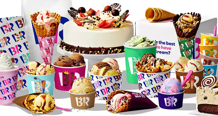 大型連鎖冰淇淋店Baskin Robbins更新LOGO
